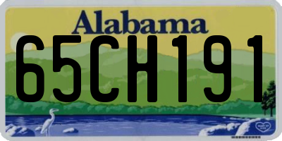 AL license plate 65CH191