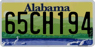 AL license plate 65CH194