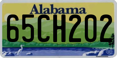 AL license plate 65CH202