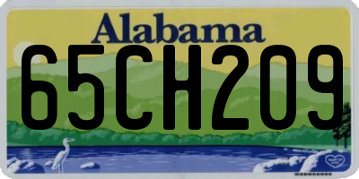 AL license plate 65CH209