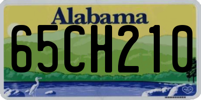 AL license plate 65CH210