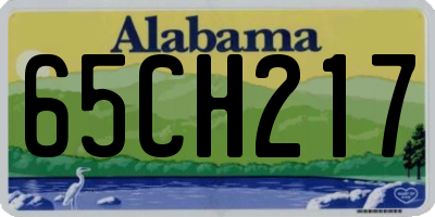 AL license plate 65CH217