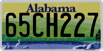AL license plate 65CH227