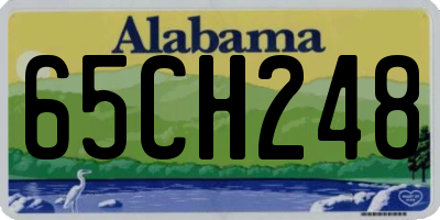 AL license plate 65CH248