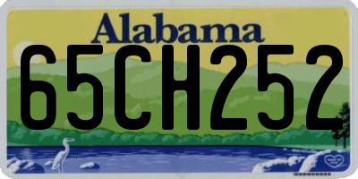 AL license plate 65CH252