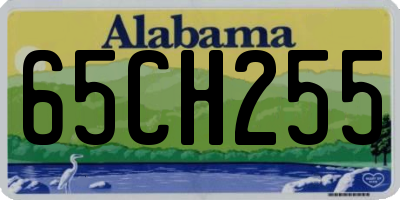 AL license plate 65CH255