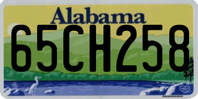 AL license plate 65CH258