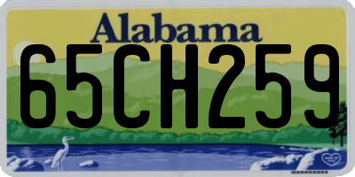 AL license plate 65CH259