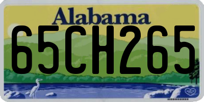 AL license plate 65CH265