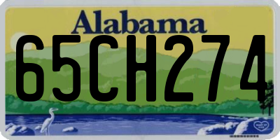 AL license plate 65CH274