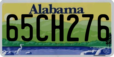 AL license plate 65CH276