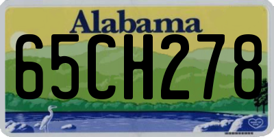 AL license plate 65CH278