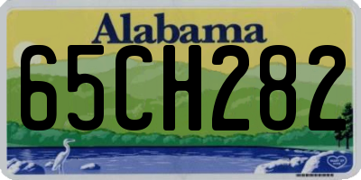 AL license plate 65CH282
