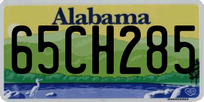 AL license plate 65CH285