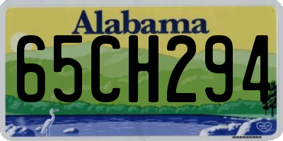 AL license plate 65CH294