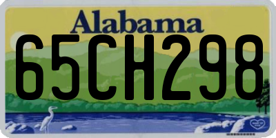 AL license plate 65CH298