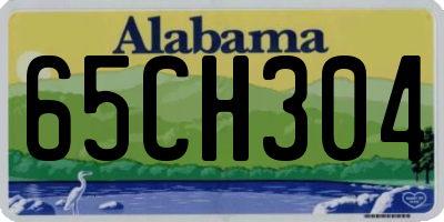 AL license plate 65CH304