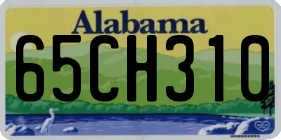 AL license plate 65CH310