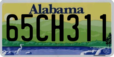 AL license plate 65CH311