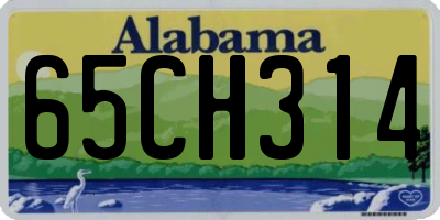 AL license plate 65CH314