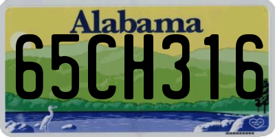AL license plate 65CH316