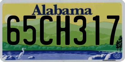 AL license plate 65CH317