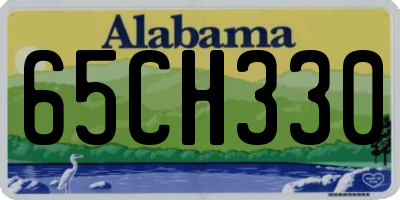 AL license plate 65CH330