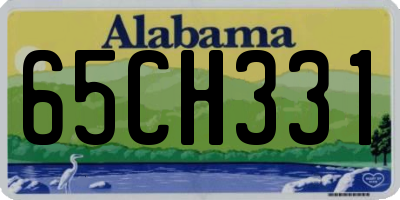AL license plate 65CH331