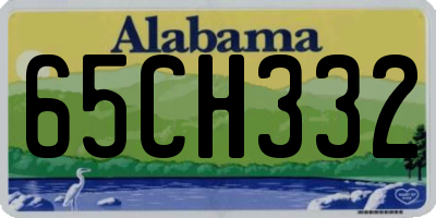 AL license plate 65CH332