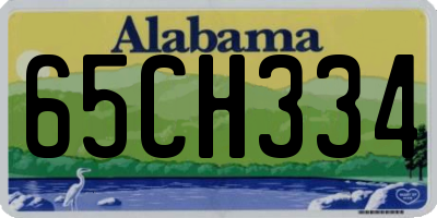 AL license plate 65CH334