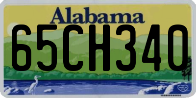 AL license plate 65CH340