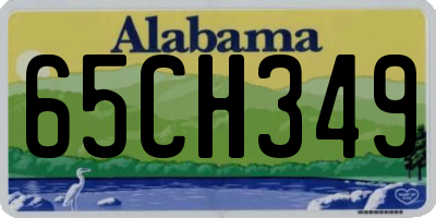 AL license plate 65CH349