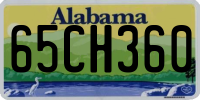 AL license plate 65CH360
