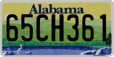 AL license plate 65CH361