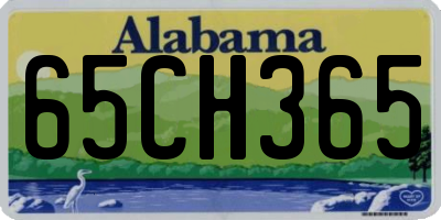 AL license plate 65CH365