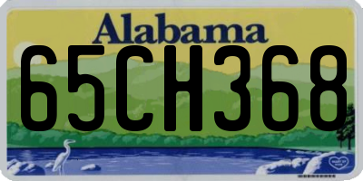 AL license plate 65CH368