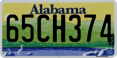 AL license plate 65CH374
