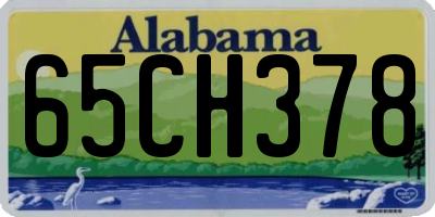 AL license plate 65CH378