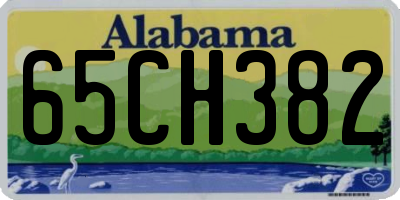 AL license plate 65CH382