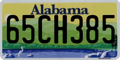 AL license plate 65CH385