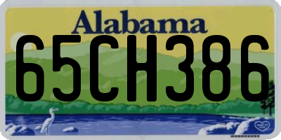 AL license plate 65CH386