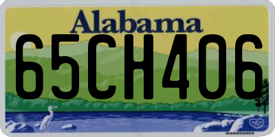 AL license plate 65CH406