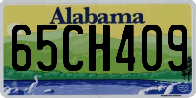 AL license plate 65CH409