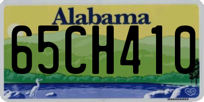 AL license plate 65CH410