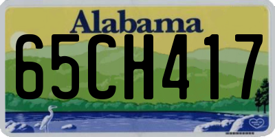 AL license plate 65CH417