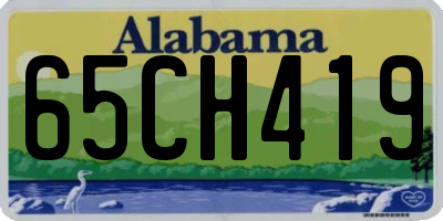 AL license plate 65CH419