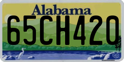 AL license plate 65CH420