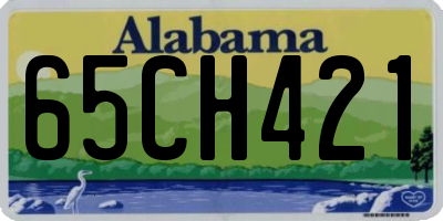 AL license plate 65CH421