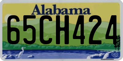 AL license plate 65CH424
