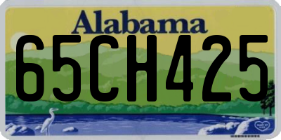AL license plate 65CH425
